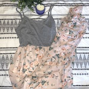 Floral tank top maxi dress size x-small from Rue21
